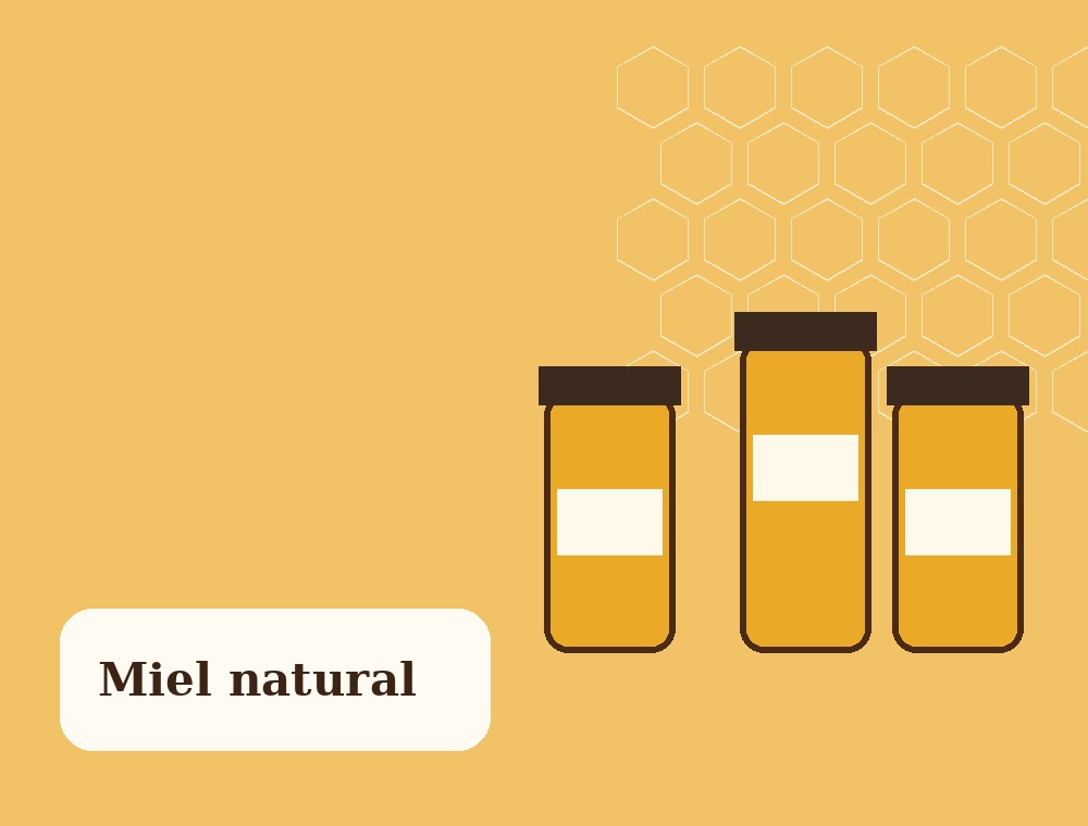 Miel natural y productos de la colmena
